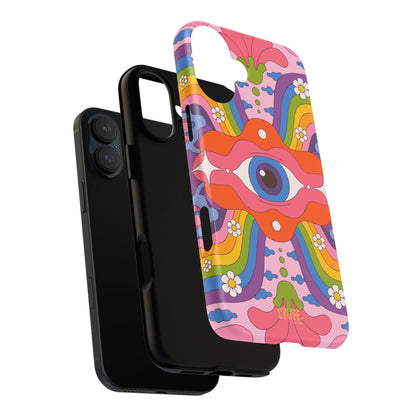 Psych Case | Coque résistante double protection avec Design Psychédélique coloré