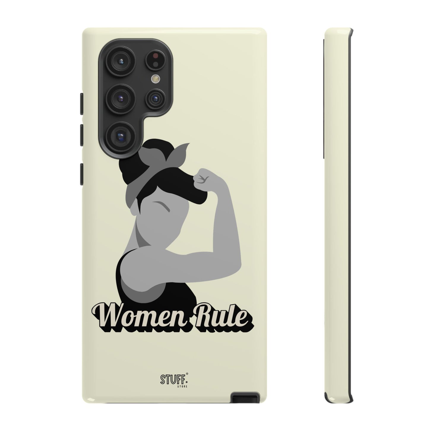 Women Rule Case | Coque résistante double protection avec Design Féministe inspirant
