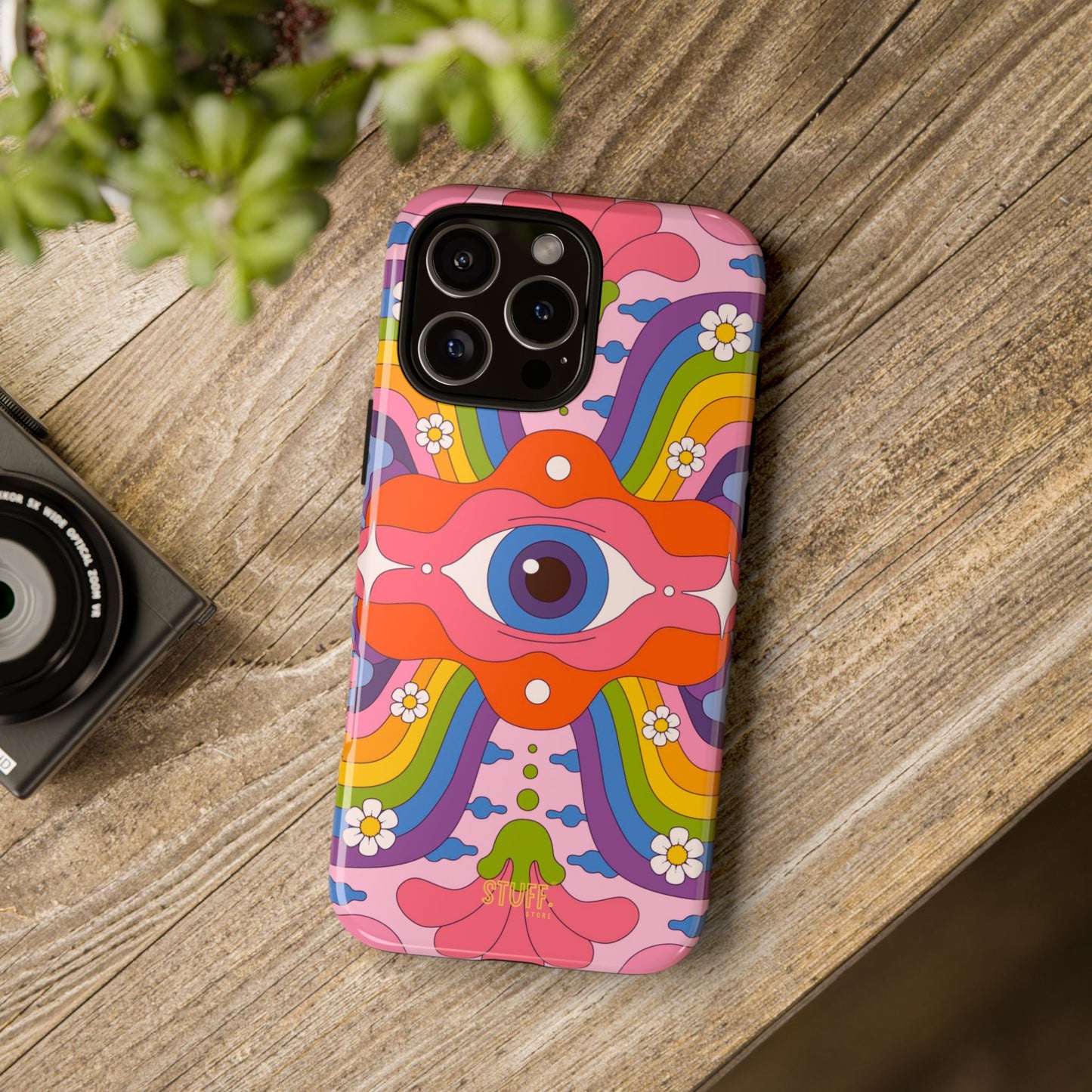 Psych Case | Coque résistante double protection avec Design Psychédélique coloré
