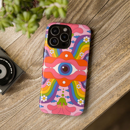 Psych Case | Coque résistante double protection avec Design Psychédélique coloré
