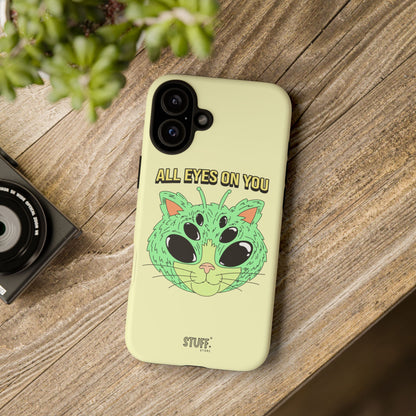 All Eyes on You Case | Coque résistante double protection avec Design Alien drôle
