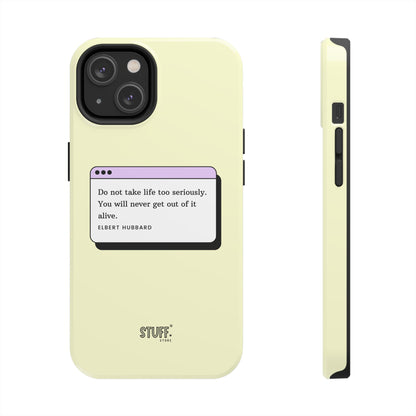 Window Case | Coque résistante à double protection avec citation – Design minimal & message puissant