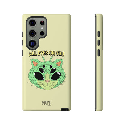 All Eyes on You Case | Coque résistante double protection avec Design Alien drôle