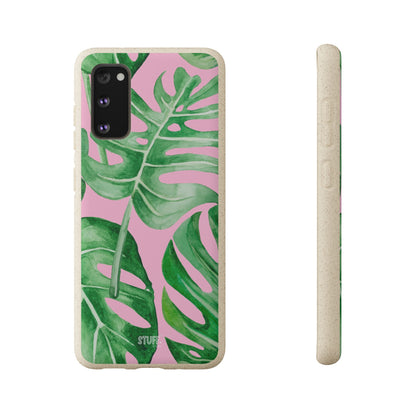 Monstera Case | Eco-Friendly Bamboo and Bioplastic Shell Monstera Leaves Pattern - Available with Gift Packaging