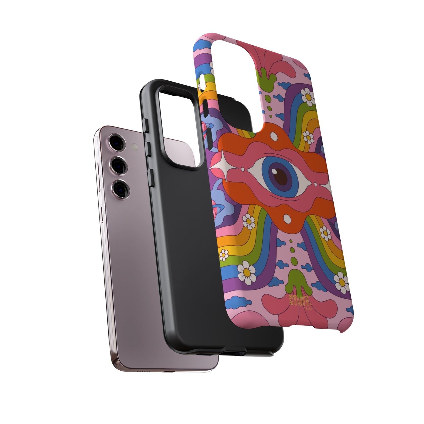 Psych Case | Coque résistante double protection avec Design Psychédélique coloré