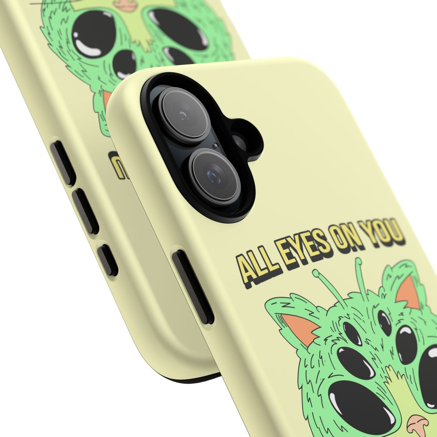 All Eyes on You Case | Coque résistante double protection avec Design Alien drôle