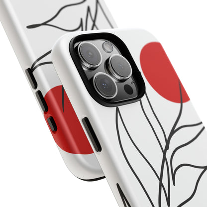 Red Sun Case | Coque résistante double protection avec Design Minimaliste