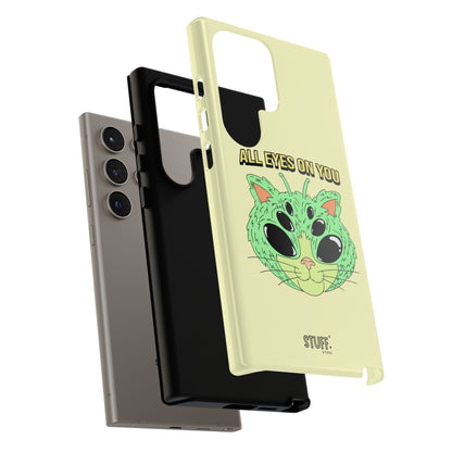 All Eyes on You Case | Coque résistante double protection avec Design Alien drôle