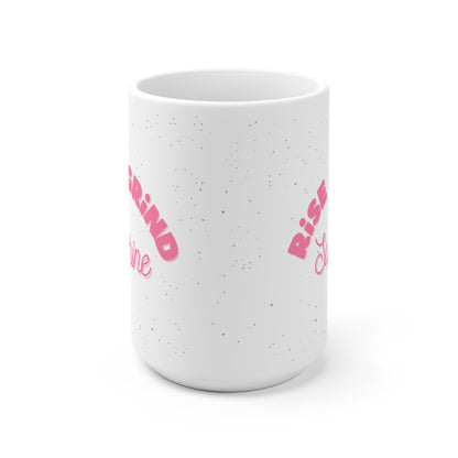taza de levantarse y moler