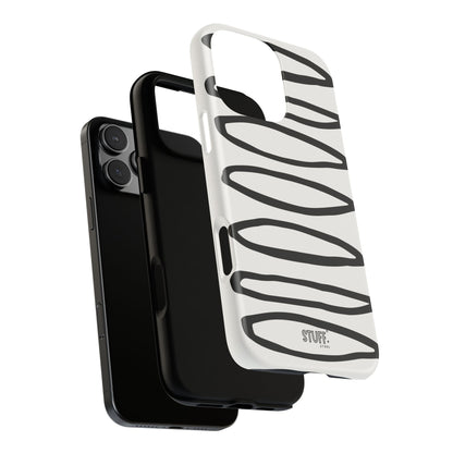 Loopy Case | Coque résistante double protection - Motif cercles abstraits