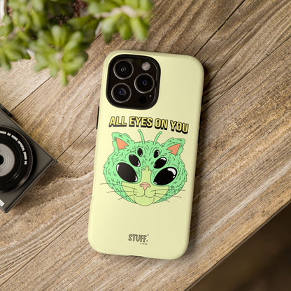 All Eyes on You Case | Coque résistante double protection avec Design Alien drôle