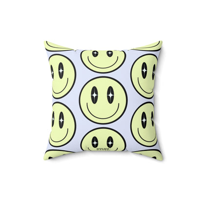 Smiley Face" decorative square cushion