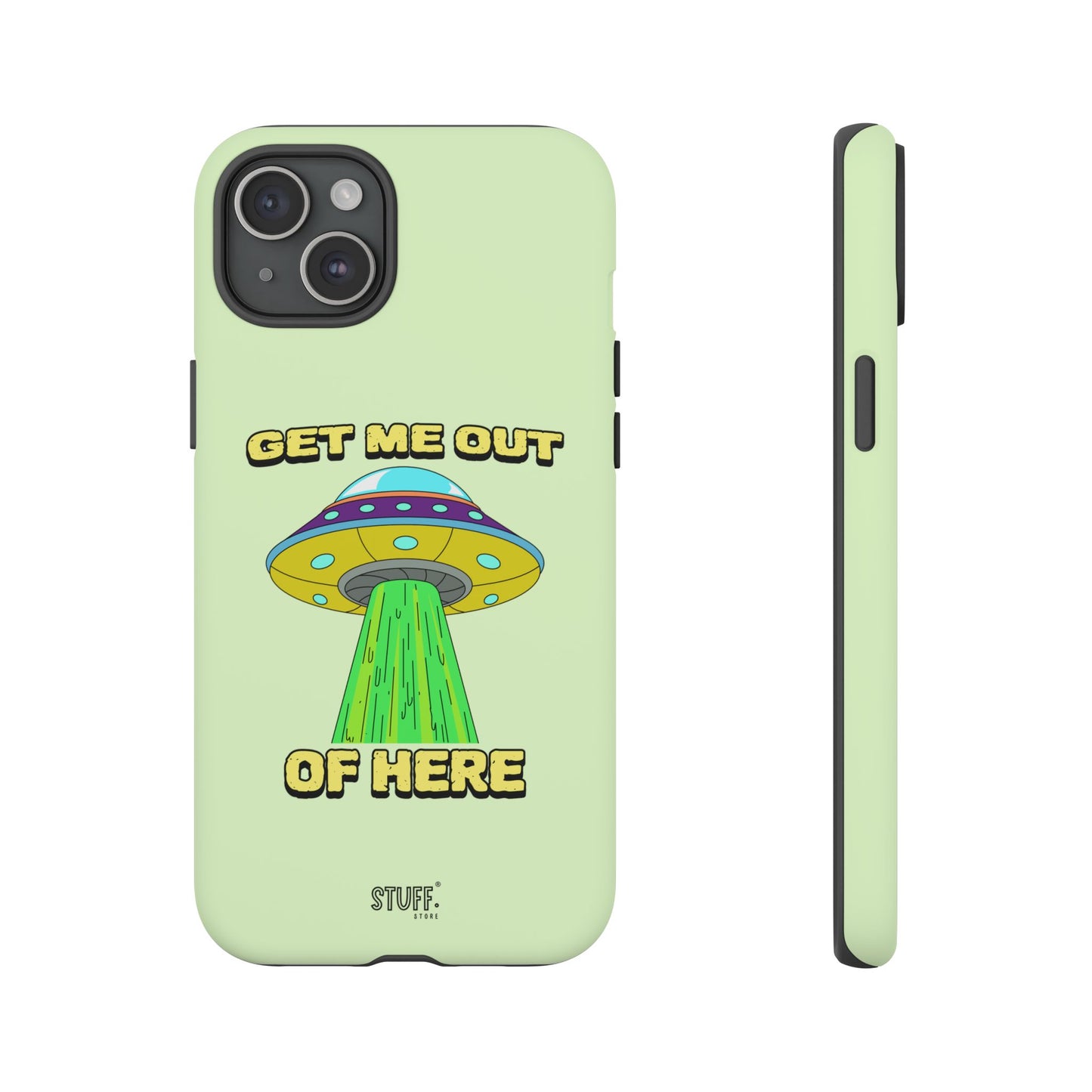 Get Me Out of Here | Coque résistante anti-choc — Vert Menthe