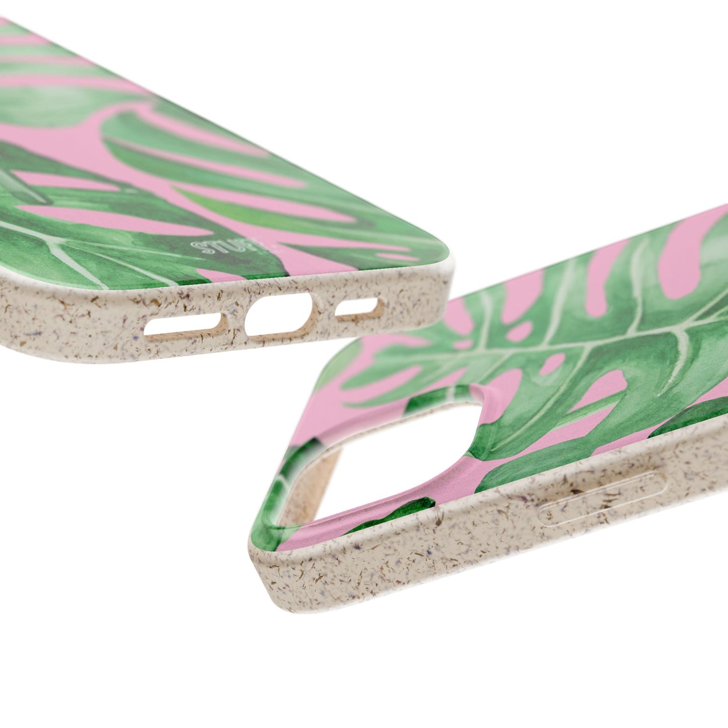 Monstera Case | Eco-Friendly Bamboo and Bioplastic Shell Monstera Leaves Pattern - Available with Gift Packaging