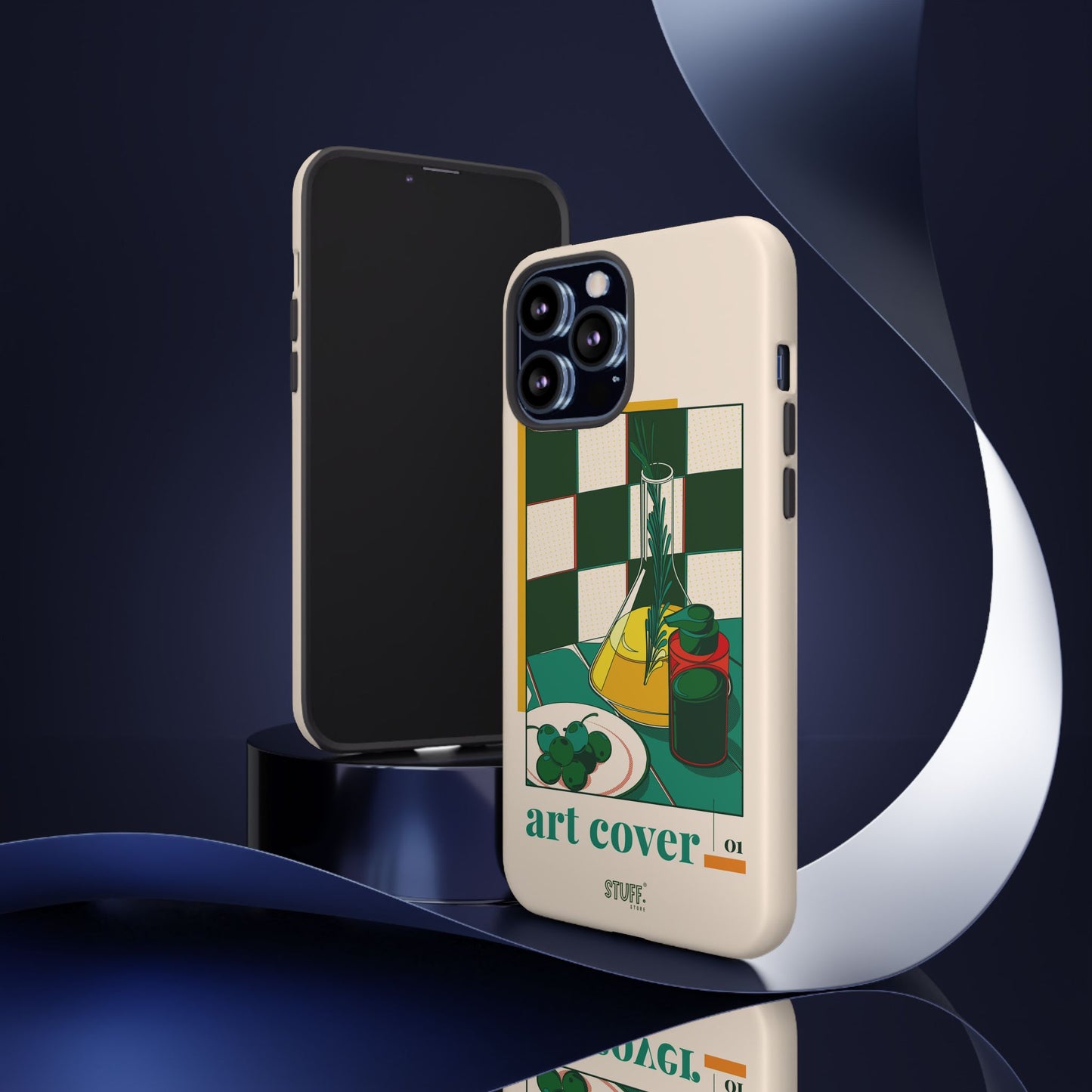 Olio d'Amore Case | Coque résistante double protection avec Design artistique Rétro