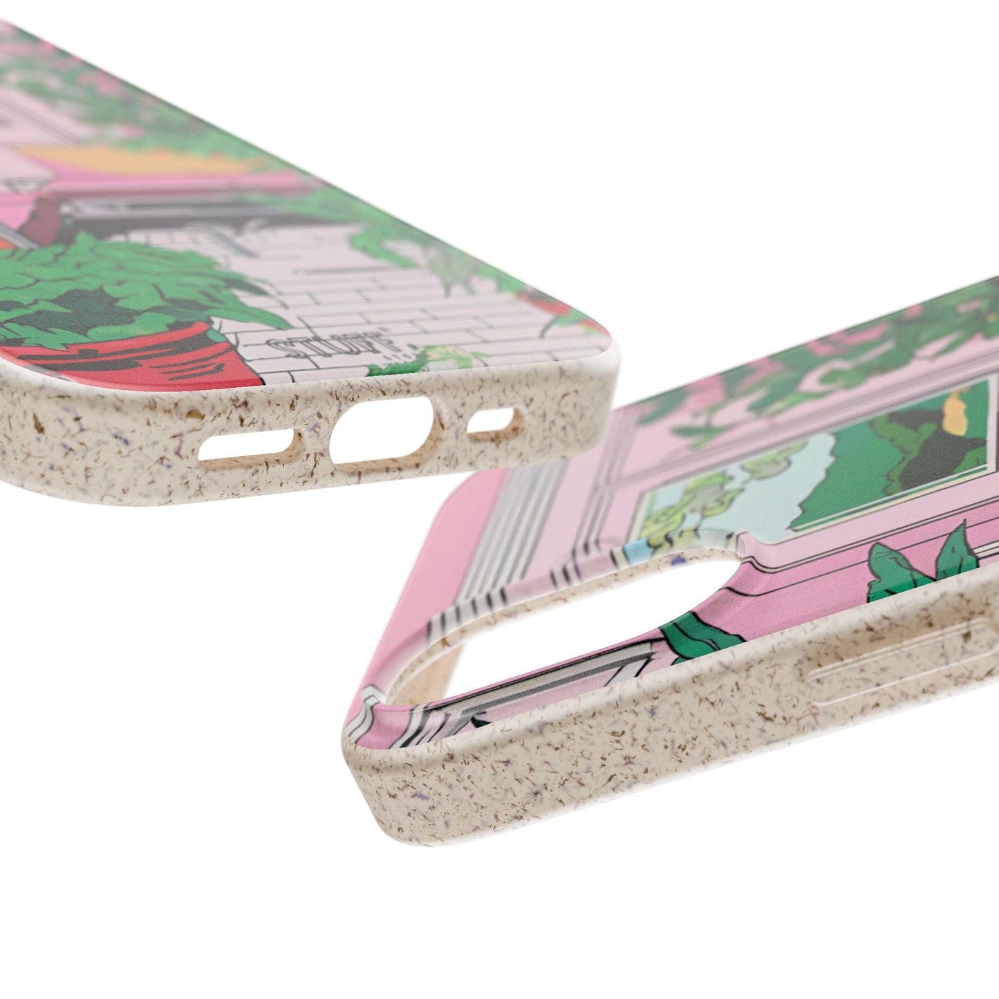 Plant Pop Case | Coque biodégradable en bambou et bioplastique avec design coloré | Parfait pour les amoureux des plantes - Avec emballage cadeau