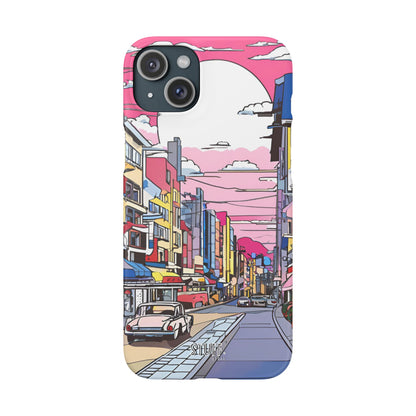 Pop Art Sunset | Coque snap légère et résistante inspiration Lichtenstein