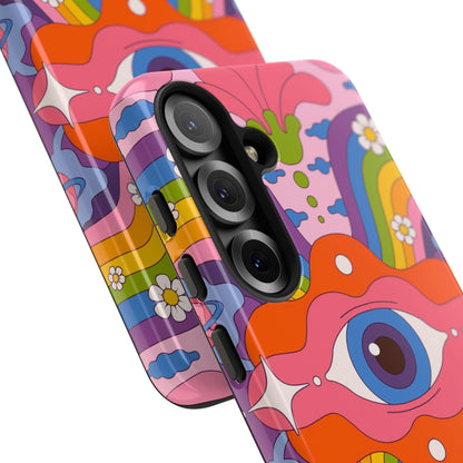 Psych Case | Coque résistante double protection avec Design Psychédélique coloré