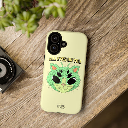 All Eyes on You Case | Coque résistante double protection avec Design Alien drôle