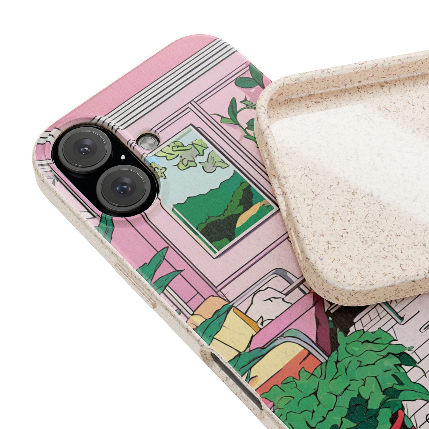 Plant Pop Case | Coque biodégradable en bambou et bioplastique avec design coloré | Parfait pour les amoureux des plantes - Avec emballage cadeau
