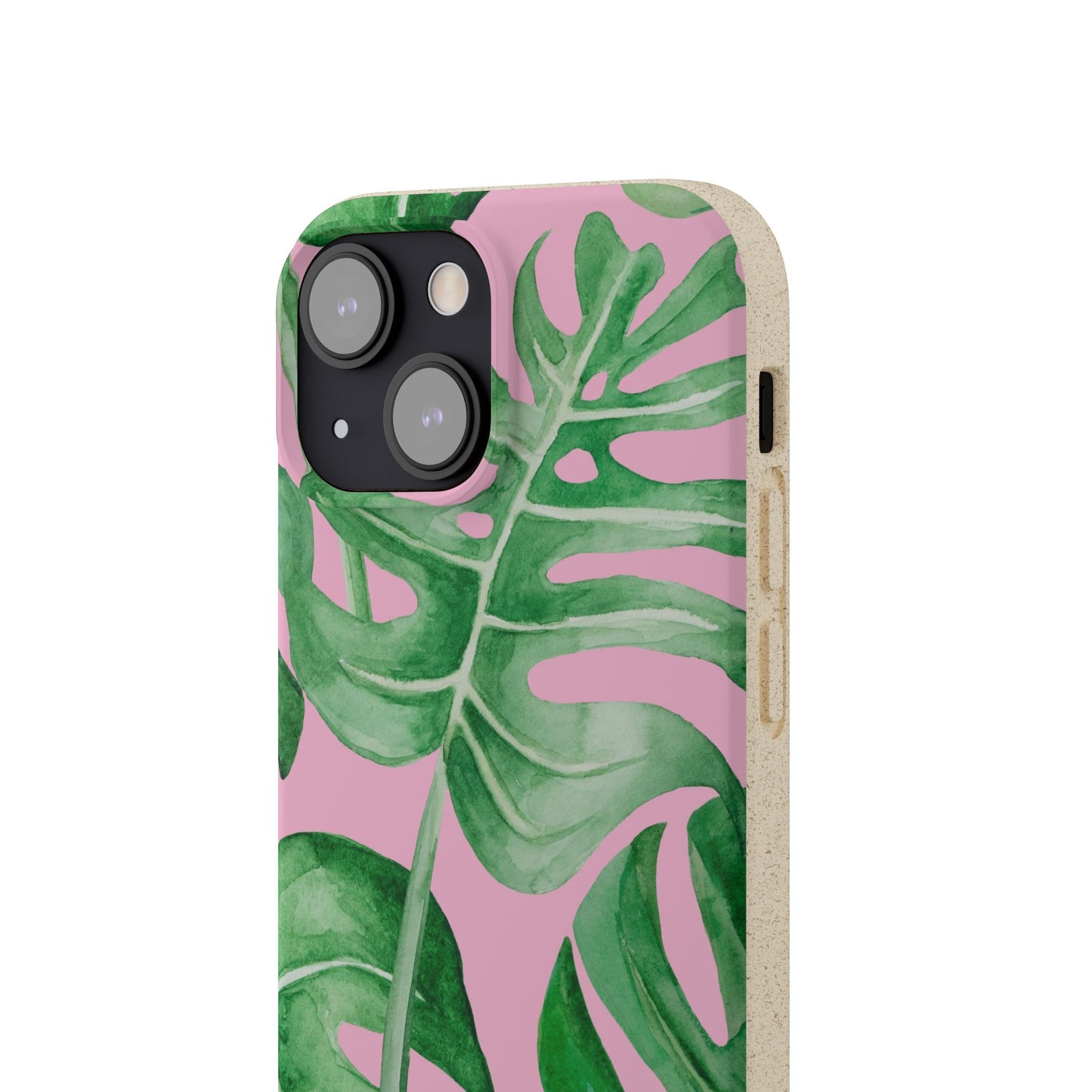 Monstera Case | Eco-Friendly Bamboo and Bioplastic Shell Monstera Leaves Pattern - Available with Gift Packaging