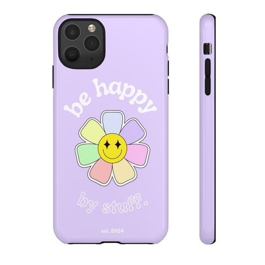Be Happy Case | Coque résistante double protection avec Design Fleur Colorée