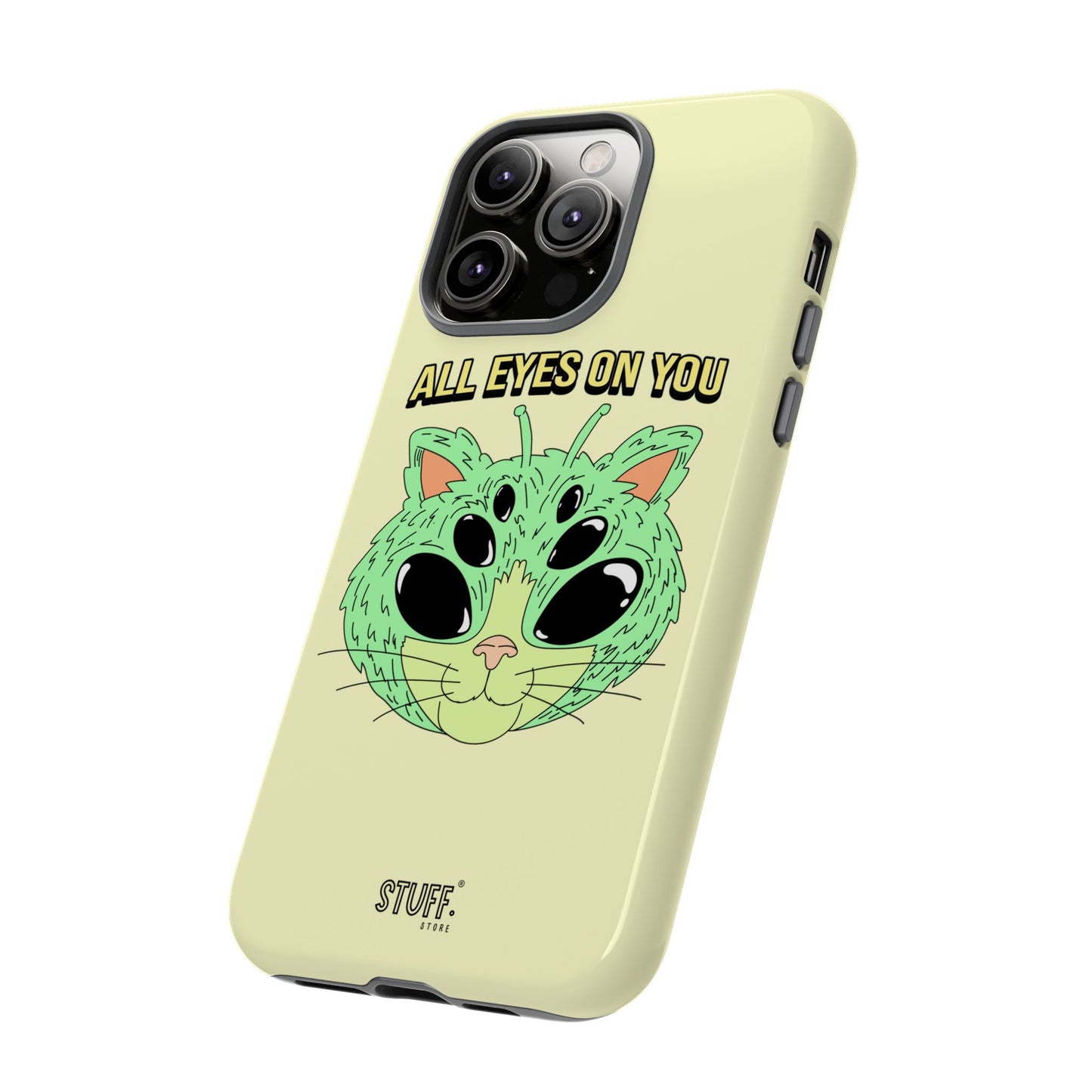 All Eyes on You Case | Coque résistante double protection avec Design Alien drôle