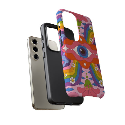 Psych Case | Coque résistante double protection avec Design Psychédélique coloré