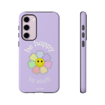 Be Happy Case | Coque résistante double protection avec Design Fleur Colorée