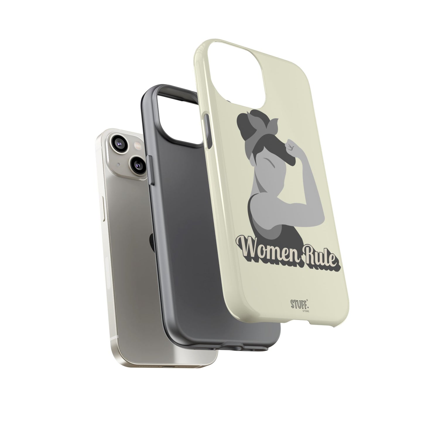 Women Rule Case | Coque résistante double protection avec Design Féministe inspirant