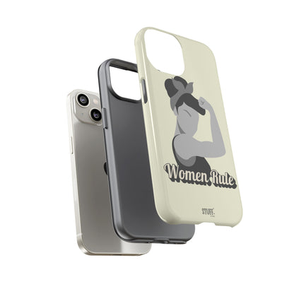 Women Rule Case | Coque résistante double protection avec Design Féministe inspirant