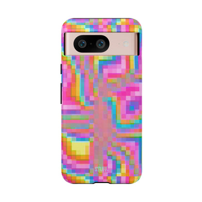 Pixel Case | Coque résistante double protection anti-choc - Motif pixels colorés