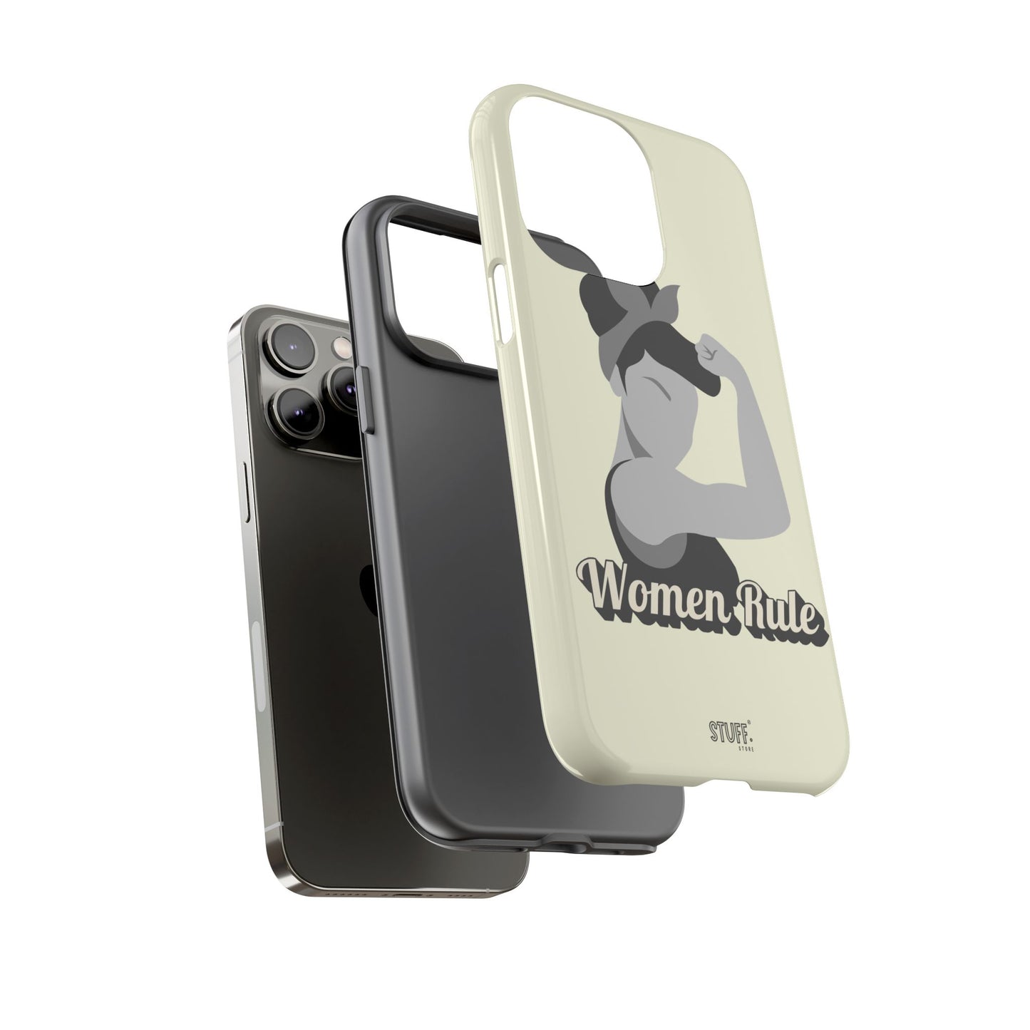 Women Rule Case | Coque résistante double protection avec Design Féministe inspirant