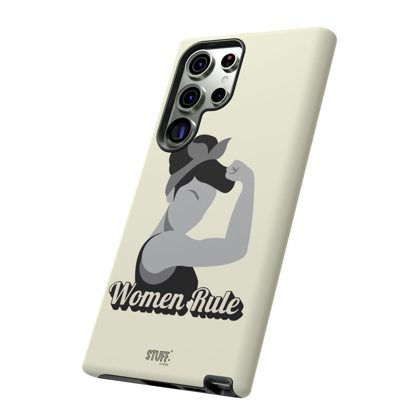Women Rule Case | Coque résistante double protection avec Design Féministe inspirant