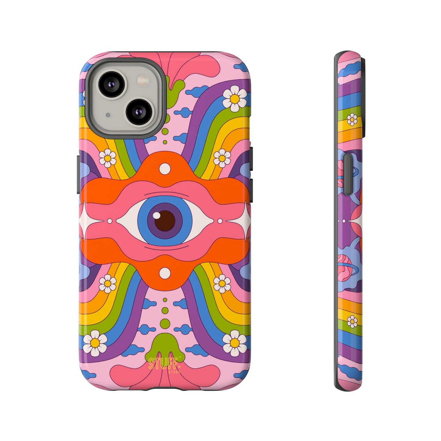 Psych Case | Coque résistante double protection avec Design Psychédélique coloré