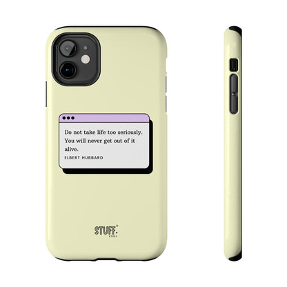 Window Case | Coque résistante à double protection avec citation – Design minimal & message puissant