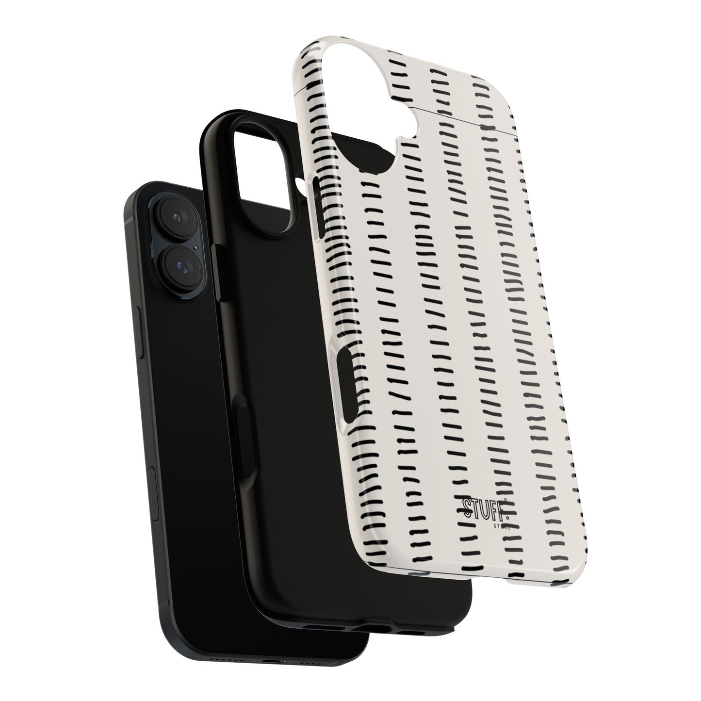 Striped Case | Coque résistante double protection antichoc - Design Minimaliste