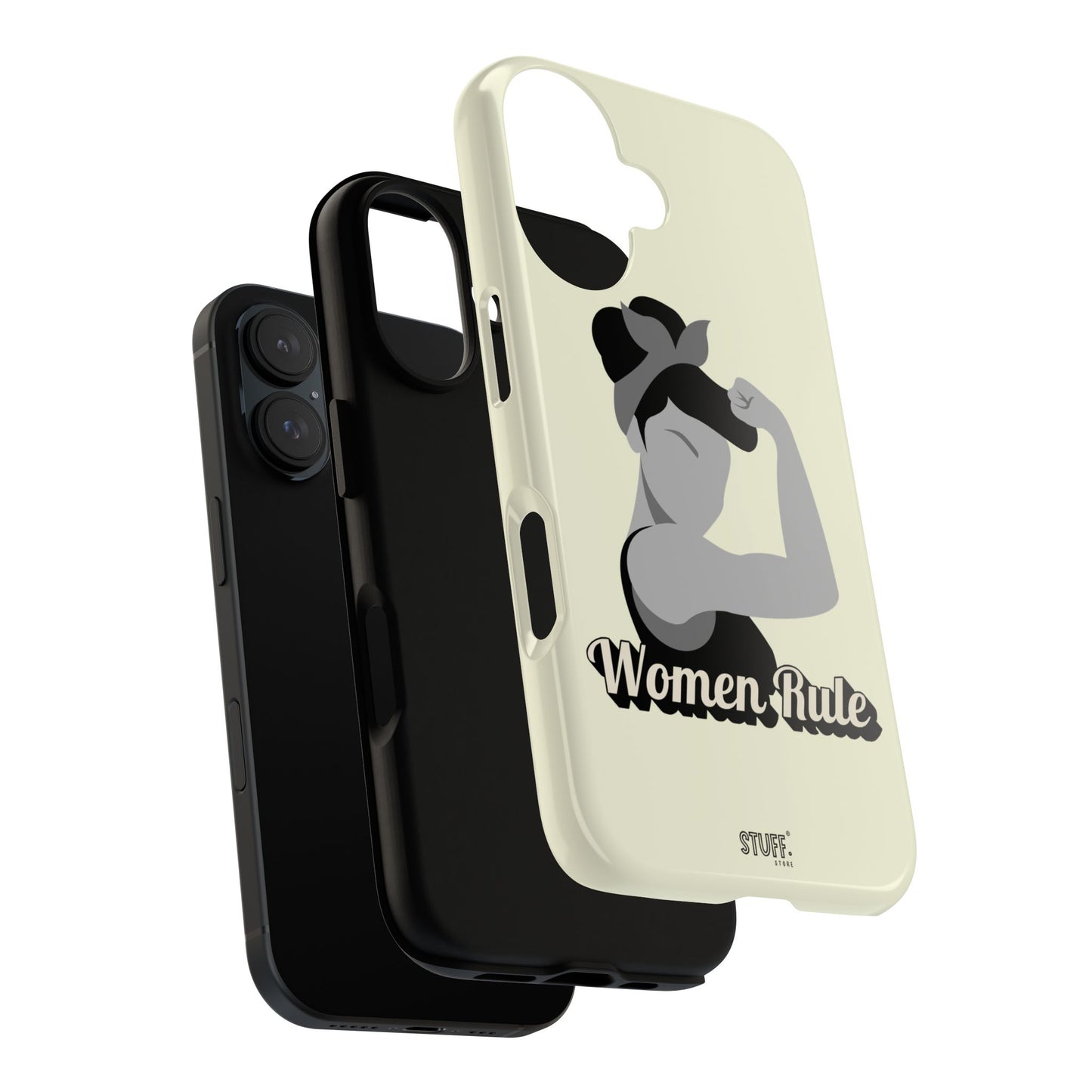 Women Rule Case | Coque résistante double protection avec Design Féministe inspirant