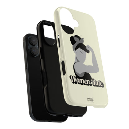 Women Rule Case | Coque résistante double protection avec Design Féministe inspirant