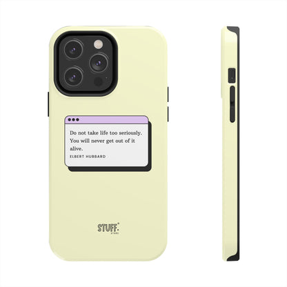 Window Case | Coque résistante à double protection avec citation – Design minimal & message puissant