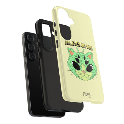 All Eyes on You Case | Coque résistante double protection avec Design Alien drôle