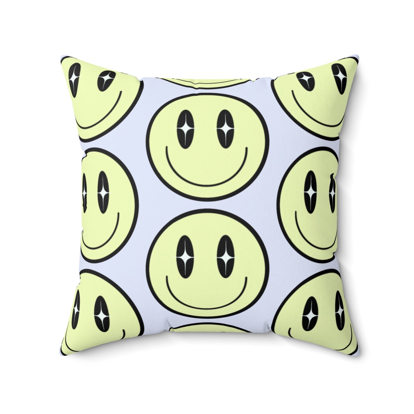 Smiley Face" decorative square cushion
