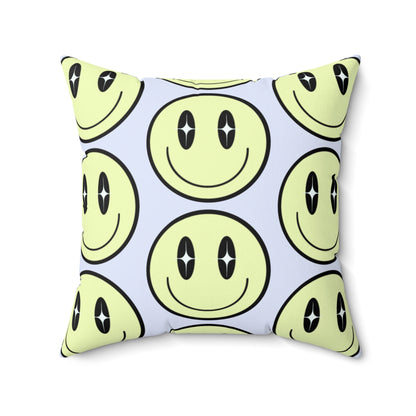 Smiley Face" decorative square cushion