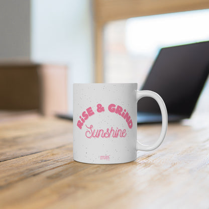taza de levantarse y moler