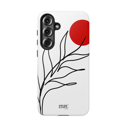 Red Sun Case | Coque résistante double protection avec Design Minimaliste